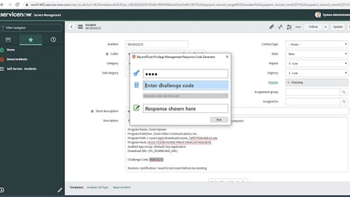 BeyondTrust PAM integration with ServiceNow